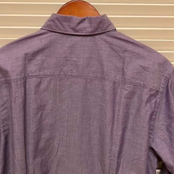3. Eton Contemporary Mens Dress Shirt in Purple - Picture 6 of 9